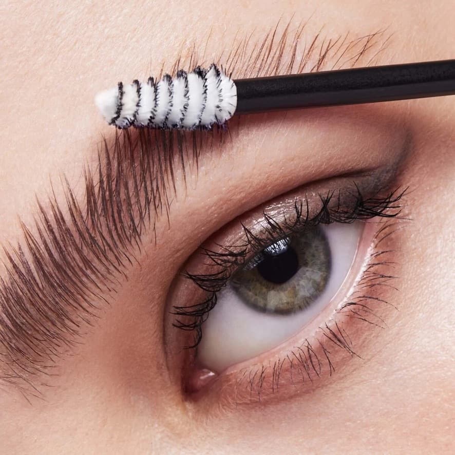 Close-up of an eye during a beauty treatment